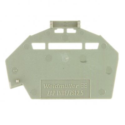 WEIDMULLER ZAP/TW 2 AM Płyta separacyjna (terminal), Płyta zamykająca i pośrednia, Automatyczny montaż, 66 mm x 30.5 mm, Ciemnobeżowy 1471680000 /50szt./ (1471680000)